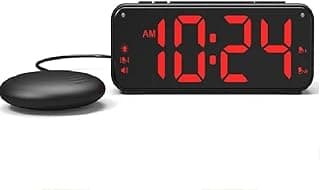 MOZAC Bomb Dual Extra Loud Alarm Clock with Bed Shaker